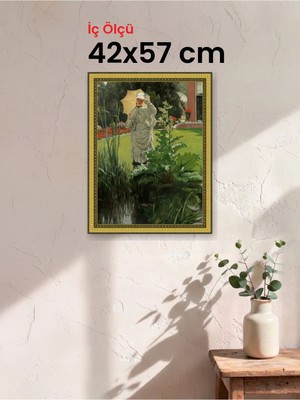 Hars Royal Klasik Desenli Altın Çerçeve 42 x 57 cm Camlı