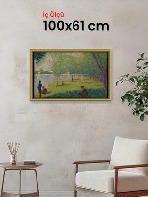 Hars Royal Klasik Desenli Altın Çerçeve 100 x 61 cm Şeffaf Korumalı Pvc