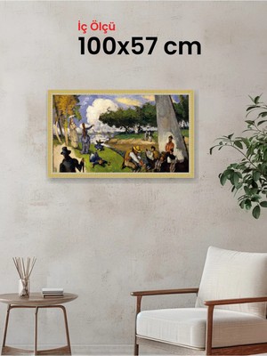 Hars Royal Klasik Desenli Çok Renkli Çerçeve 100 x 57 cm Camlı