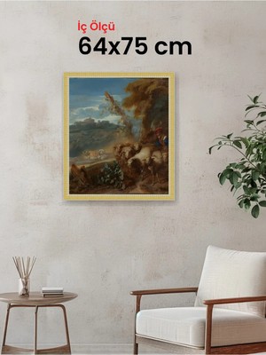 Hars Royal Klasik Desenli Çok Renkli Çerçeve 64 x 75 cm Şeffaf Korumalı Pvc