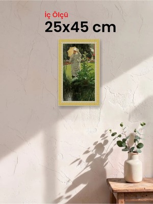 Hars Royal Klasik Desenli Çok Renkli Çerçeve 25 x 45 cm Camlı