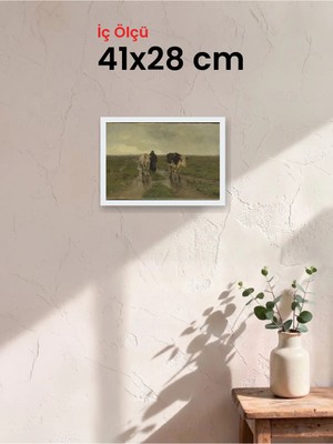 Hars Slim Ince Profil Beyaz Çerçeve 41 x 28 cm Camlı