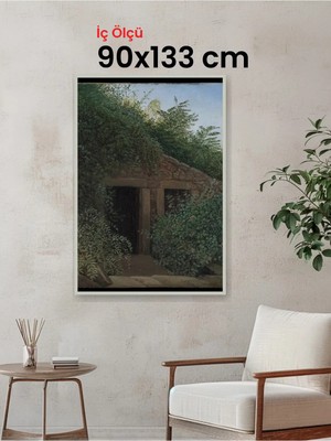 Hars Slim Ince Profil Gümüş Çerçeve 90 x 133 cm Şeffaf Korumalı Pvc