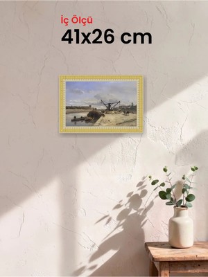 Hars Royal Klasik Desenli Çok Renkli Çerçeve 41 x 26 cm Şeffaf Korumalı Pvc