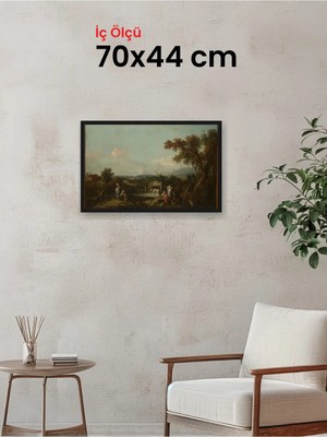 Hars Slim Ince Profil Siyah Çerçeve 70 x 44 cm Camlı