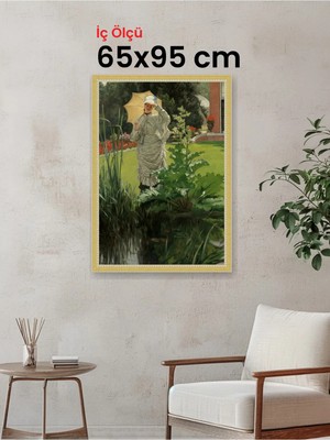 Hars Royal Klasik Desenli Çok Renkli Çerçeve 65 x 95 cm Camlı