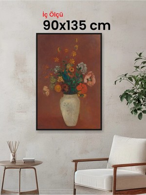 Hars Slim Ince Profil Siyah Çerçeve 90 x 135 cm Camlı