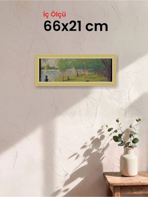 Hars Royal Klasik Desenli Çok Renkli Çerçeve 66 x 21 cm Şeffaf Korumalı Pvc
