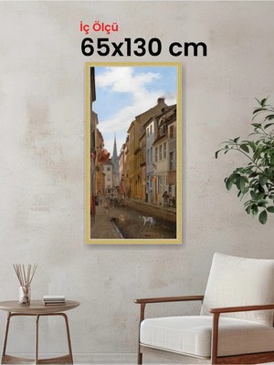 Hars Royal Klasik Desenli Çok Renkli Çerçeve 65 x 130 cm Şeffaf Korumalı Pvc
