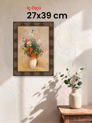 Hars Heritage Eskitme Kahverengi Çerçeve 27 x 39 cm Camlı