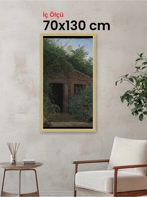 Hars Royal Klasik Desenli Çok Renkli Çerçeve 70 x 130 cm Camlı