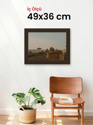 Hars Gallery Klasik Kahverengi Çerçeve 49 x 36 cm Şeffaf Korumalı Pvc