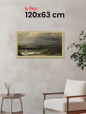 Hars Royal Klasik Desenli Çok Renkli Çerçeve 120 x 63 cm Camlı