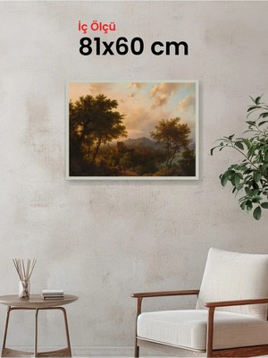 Hars Slim Ince Profil Gümüş Çerçeve 81 x 60 cm Şeffaf Korumalı Pvc
