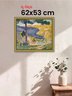 Hars Royal Klasik Desenli Altın Çerçeve 62 x 53 cm Şeffaf Korumalı Pvc