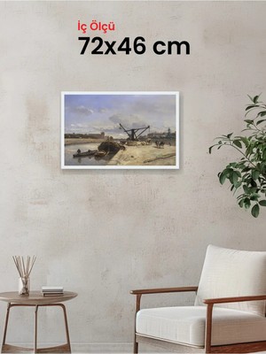 Hars Slim Ince Profil Beyaz Çerçeve 72 x 46 cm Camlı