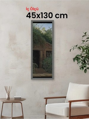 Hars Royal Klasik Desenli Gümüş Çerçeve 45 x 130 cm Camlı