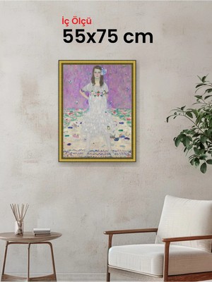 Hars Royal Klasik Desenli Altın Çerçeve 55 x 75 cm Camlı