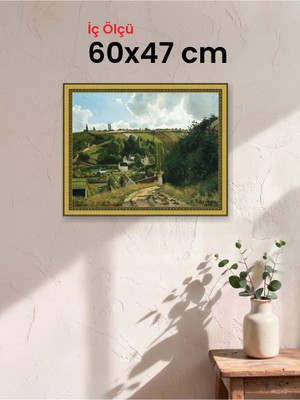 Hars Royal Klasik Desenli Altın Çerçeve 60 x 47 cm Şeffaf Korumalı Pvc