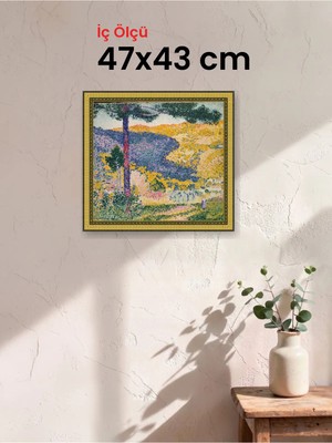Hars Royal Klasik Desenli Altın Çerçeve 47 x 43 cm Camlı