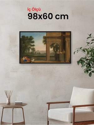 Hars Slim Ince Profil Siyah Çerçeve 98 x 60 cm Şeffaf Korumalı Pvc
