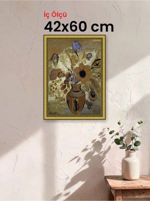 Hars Royal Klasik Desenli Altın Çerçeve 42 x 60 cm Şeffaf Korumalı Pvc
