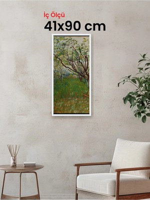 Hars Slim Ince Profil Beyaz Çerçeve 41 x 90 cm Camlı