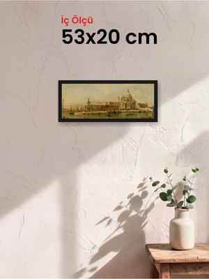 Hars Slim Ince Profil Siyah Çerçeve 53 x 20 cm Camlı