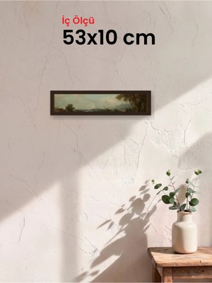 Hars Slim Ince Profil Kahverengi Çerçeve 53 x 10 cm Camlı