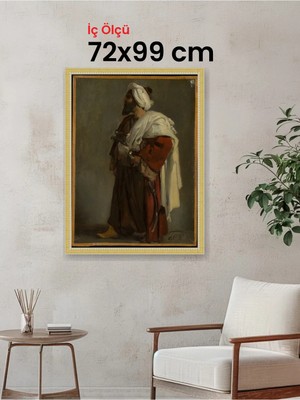 Hars Royal Klasik Desenli Çok Renkli Çerçeve 72 x 99 cm Camlı