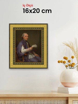 Hars Royal Klasik Desenli Altın Çerçeve 16 x 20 cm Camlı