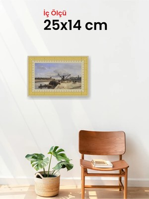 Hars Royal Klasik Desenli Çok Renkli Çerçeve 25 x 14 cm Camlı