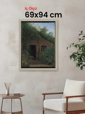 Hars Vintage Eskitme Beyaz Çok Renkli Çerçeve 69 x 94 cm Camlı