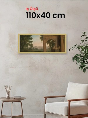 Hars Royal Klasik Desenli Çok Renkli Çerçeve 110 x 40 cm Şeffaf Korumalı Pvc
