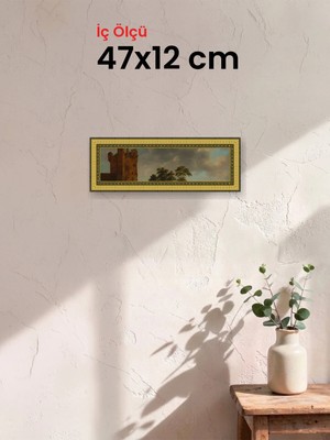 Hars Royal Klasik Desenli Altın Çerçeve 47 x 12 cm Camlı