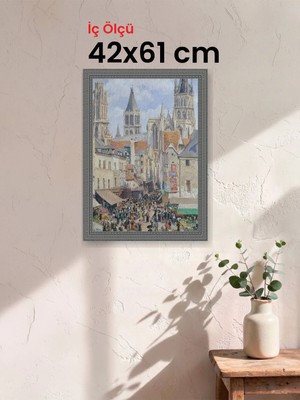 Hars Royal Klasik Desenli Gümüş Çerçeve 42 x 61 cm Camlı