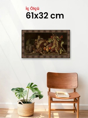 Hars Heritage Eskitme Kahverengi Çerçeve 61 x 32 cm Camlı