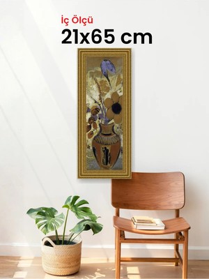 Hars Gallery Klasik Altın Çerçeve 21 x 65 cm Şeffaf Korumalı Pvc
