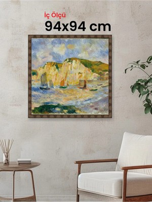 Hars Heritage Eskitme Kahverengi Çerçeve 94 x 94 cm Camlı