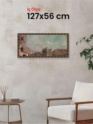 Hars Heritage Eskitme Kahverengi Çerçeve 127 x 56 cm Camlı