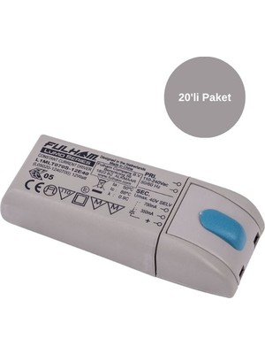 Gümrük Bey 20 Adet Fulham Lumo L05020-1240700 LED Sürücü 12W 3-32V Dc 350MA 700MA Sabit Akım LED Driver