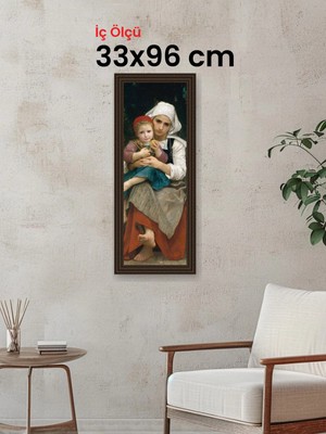 Hars Gallery Klasik Kahverengi Çerçeve 33 x 96 cm Camlı
