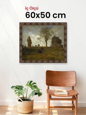 Hars Heritage Eskitme Kahverengi Çerçeve 60 x 50 cm Camlı