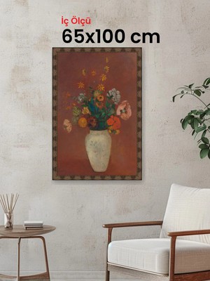 Hars Heritage Eskitme Kahverengi Çerçeve 65 x 100 cm Camlı