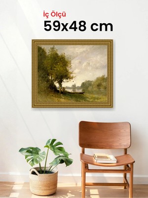 Hars Gallery Klasik Altın Çerçeve 59 x 48 cm Camlı
