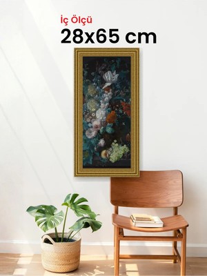 Hars Gallery Klasik Altın Çerçeve 28 x 65 cm Camlı