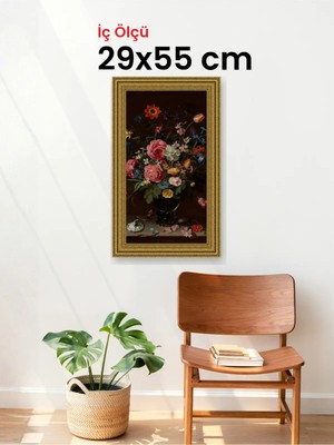 Hars Gallery Klasik Altın Çerçeve 29 x 55 cm Camlı