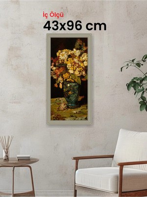Hars Gallery Klasik Gümüş Çerçeve 43 x 96 cm Şeffaf Korumalı Pvc