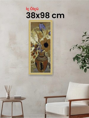 Hars Royal Klasik Desenli Çok Renkli Çerçeve 38 x 98 cm Camlı