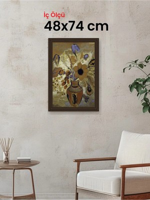 Hars Gallery Klasik Kahverengi Çerçeve 48 x 74 cm Şeffaf Korumalı Pvc